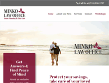 Tablet Screenshot of minkolaw.com